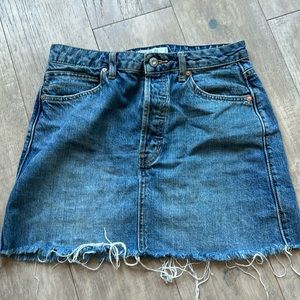 Free people denim skirt